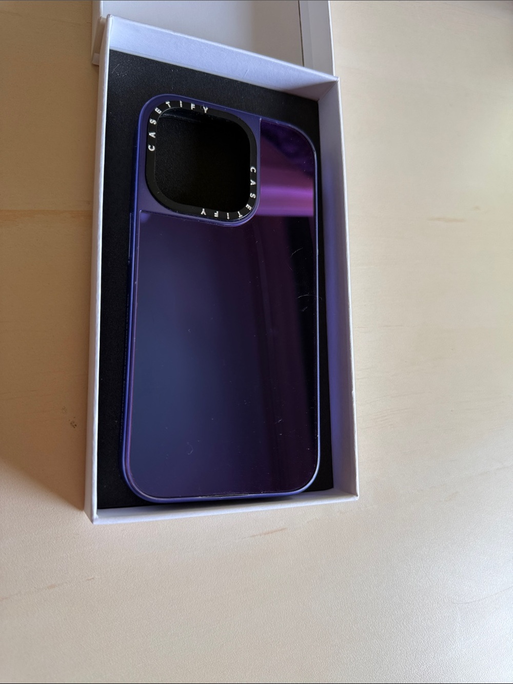 Casetify purple mirror case iPhone 14 Pro mag safe